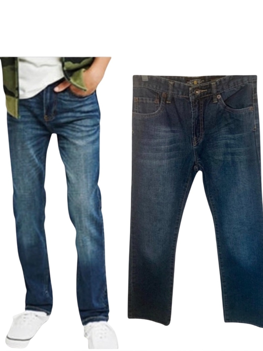 LUCKY BRAND Billy Straight Jeans Midrise Blue Denim Size 16 Style YD0038